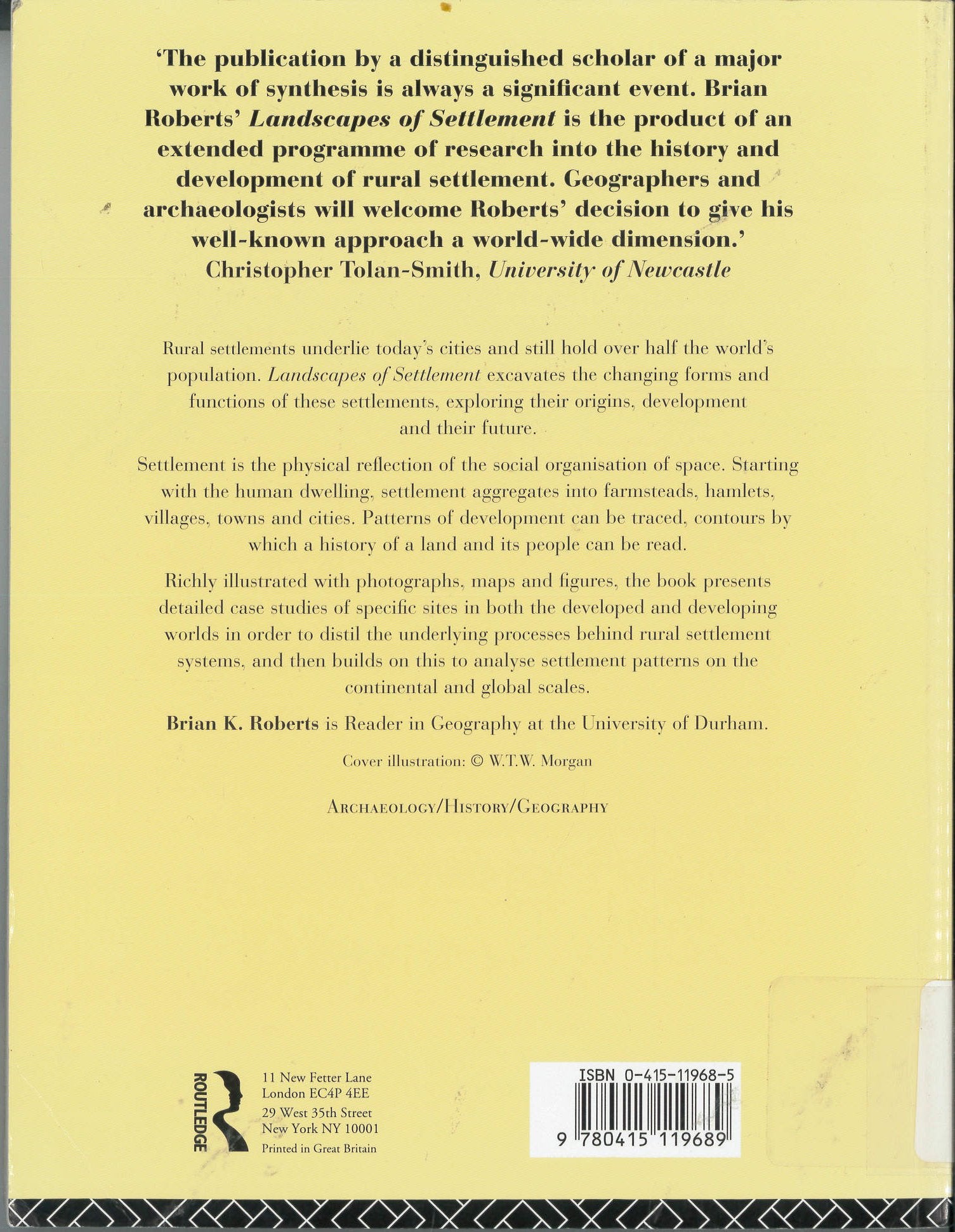 Landscapes of Settlement,Used