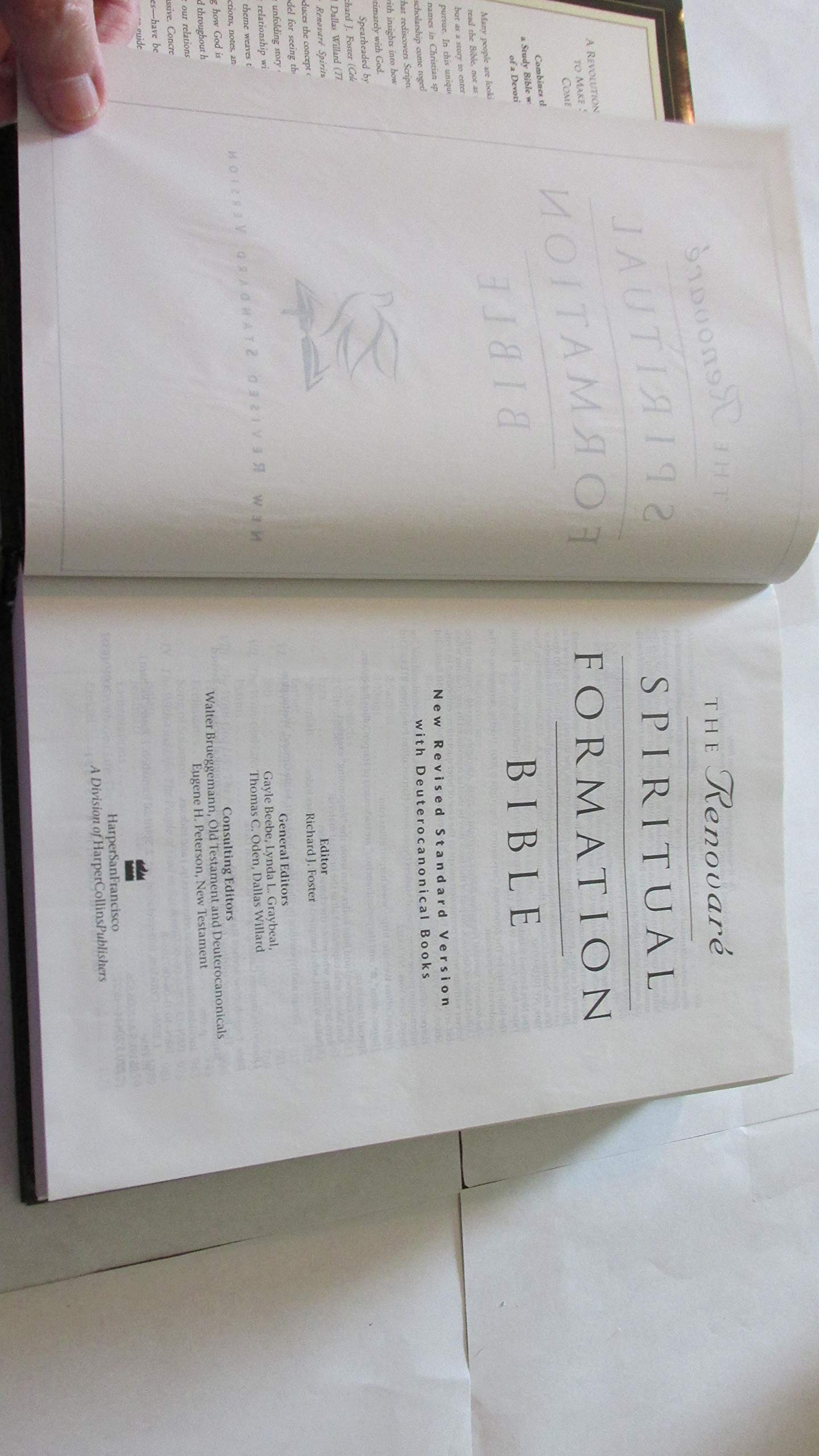 The NRSV Renovare Spiritual Formation Bible with the Deuterocanonical Books (With Deuterocanolical),Used