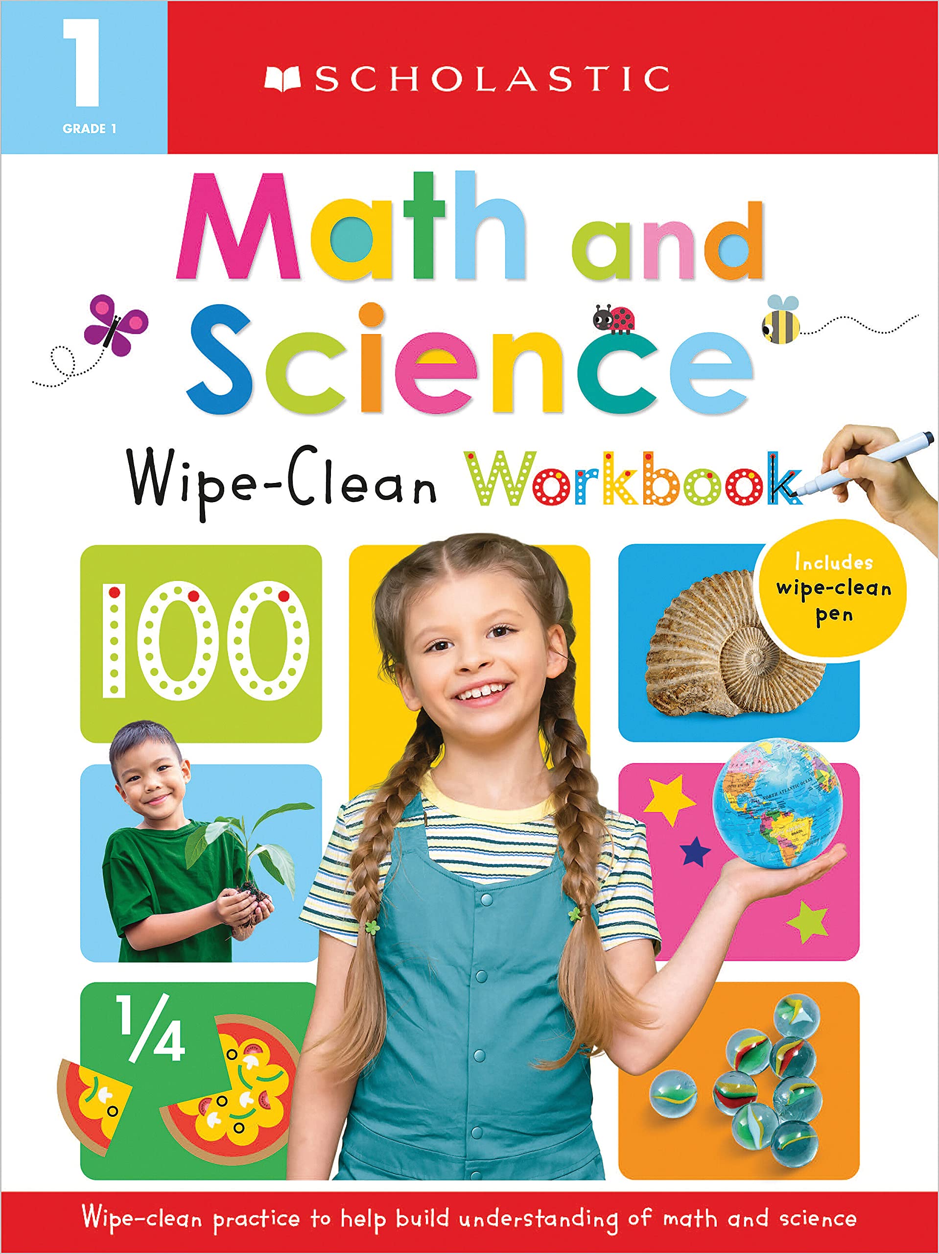 First Grade Math/Science Wipe Clean Workbook: Scholastic Early Learners (Wipe Clean),New