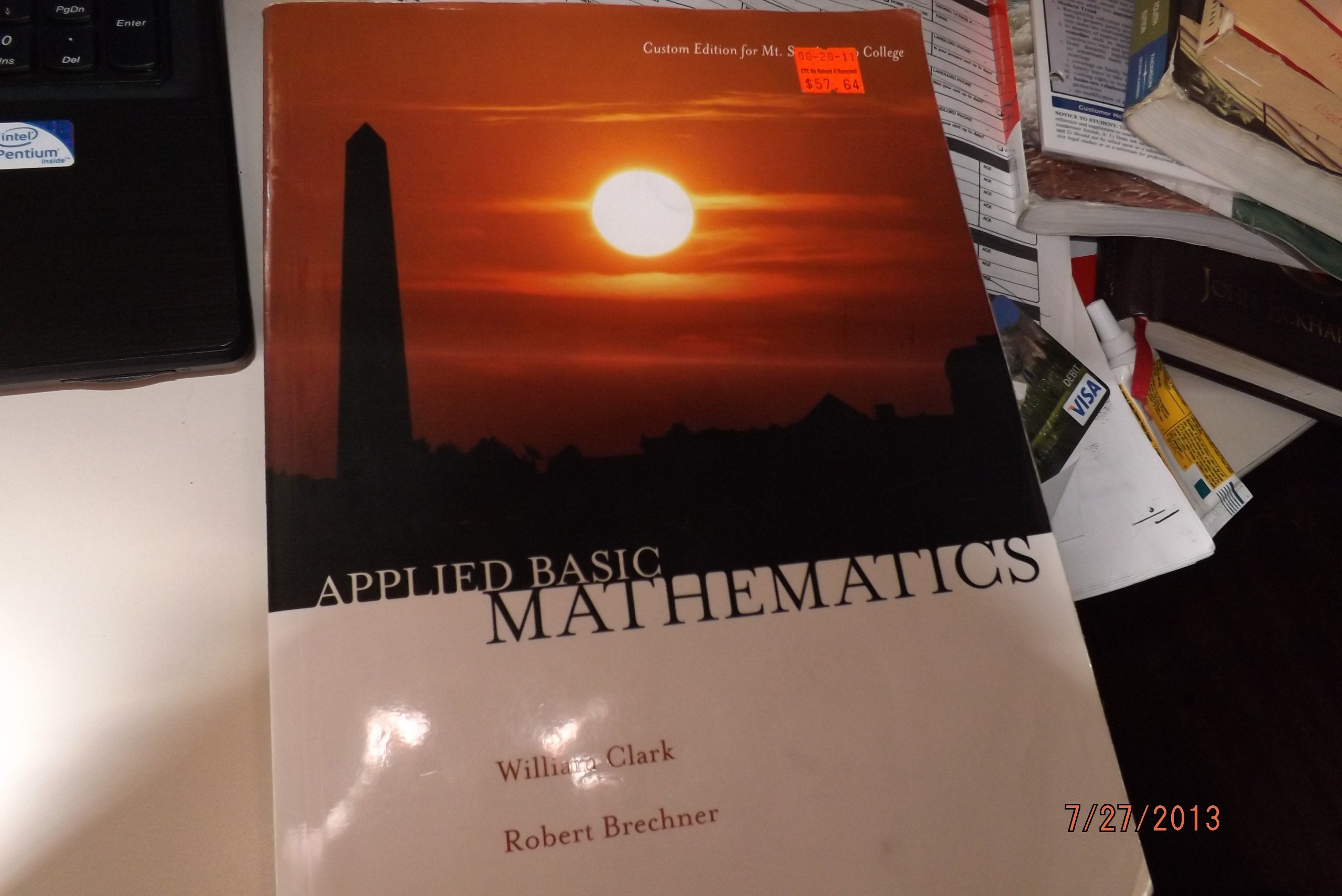 Title: APPLIED BASIC MATHEMATICS CUSTOM,Used