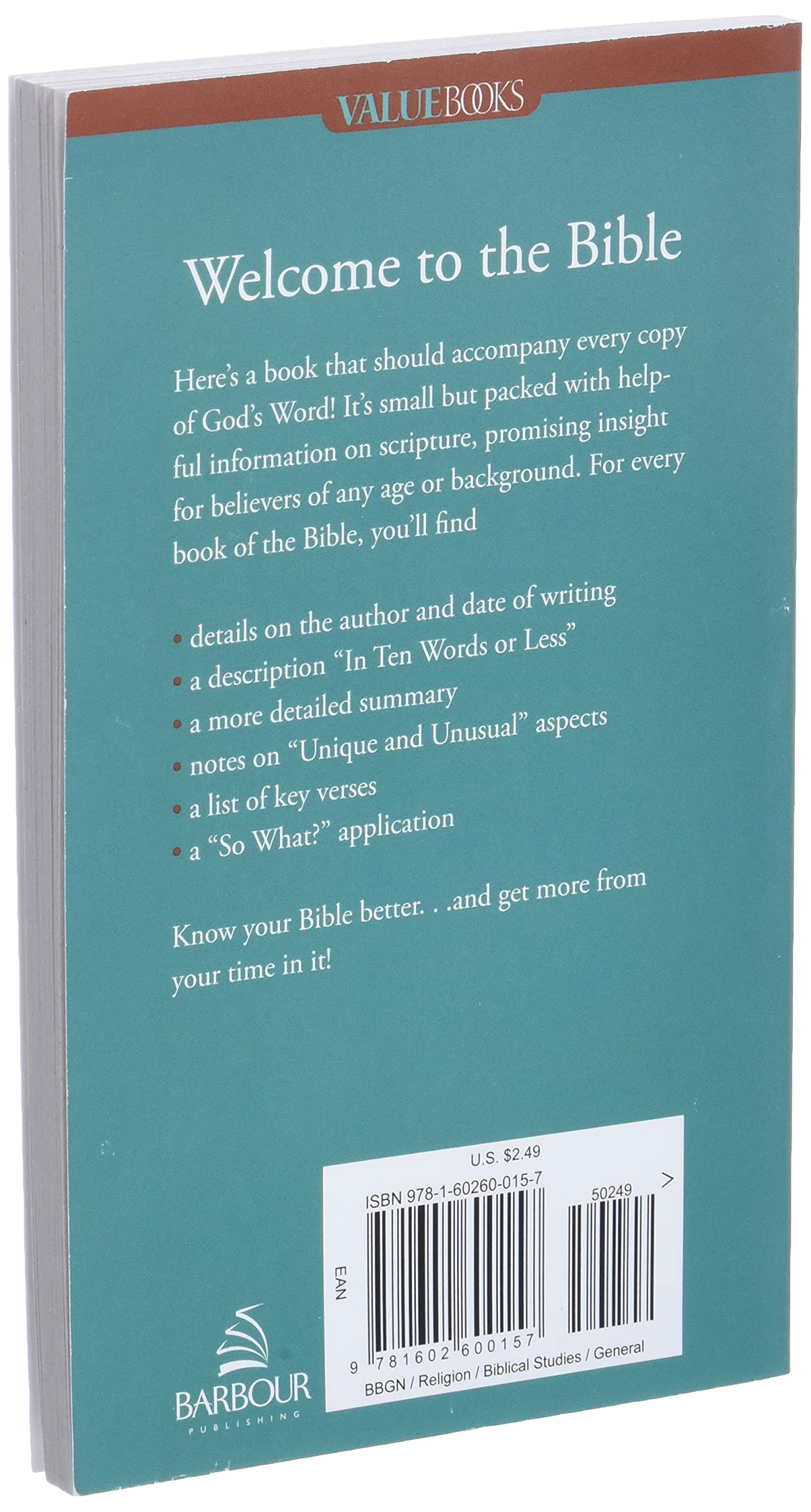 Know Your Bible: All 66 Books Explained,New