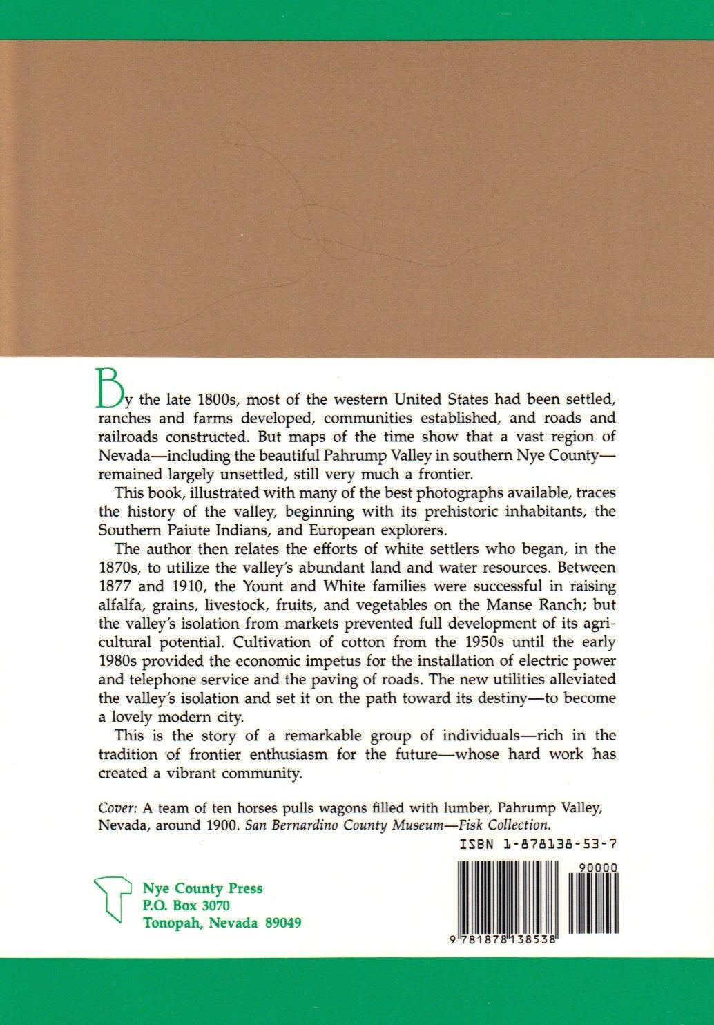 Pahrump: A Valley Waiting to Become a City,Used