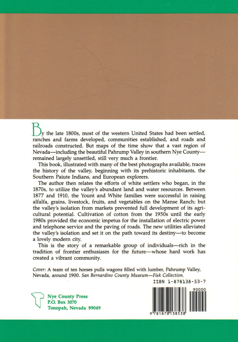 Pahrump: A Valley Waiting to Become a City,Used