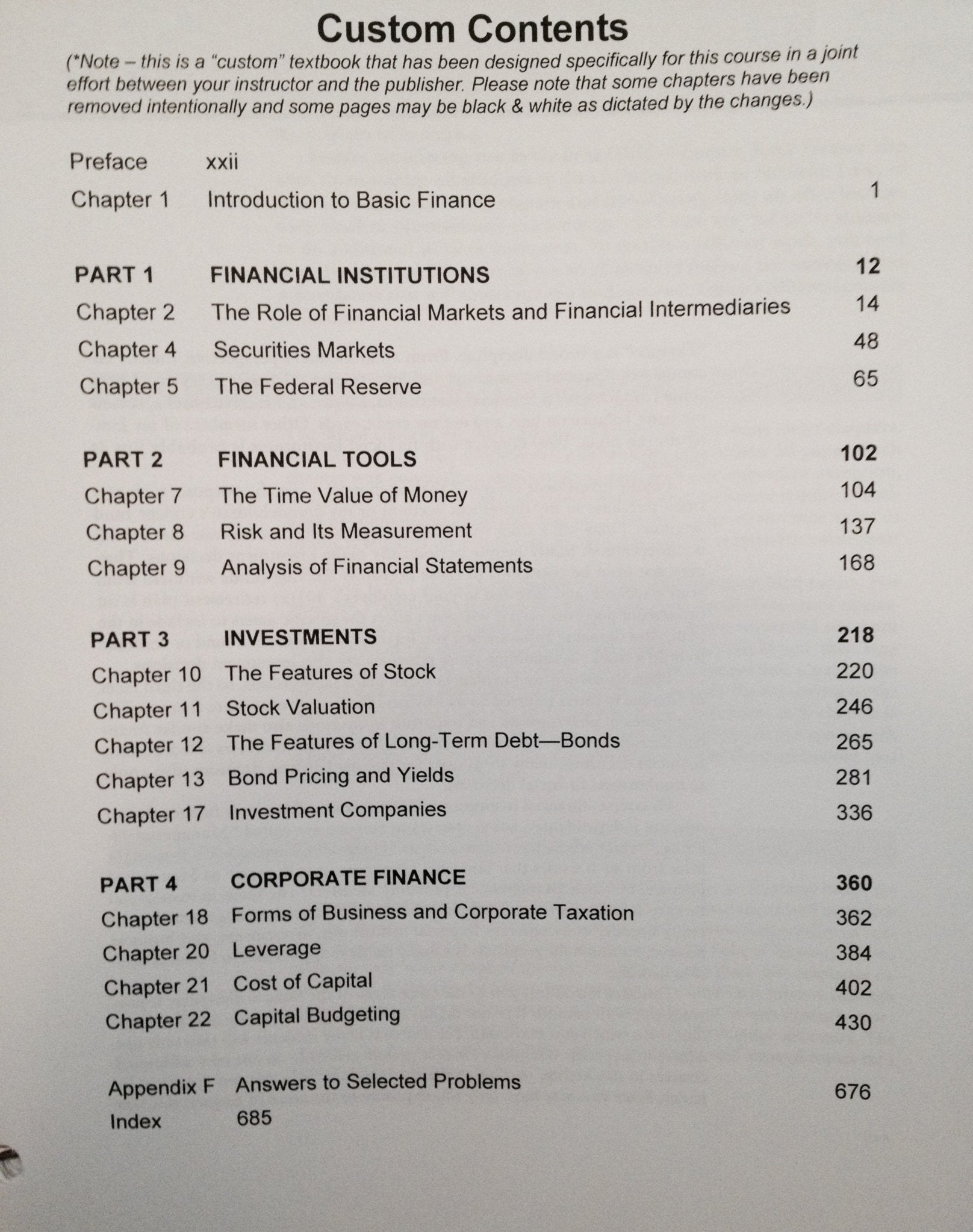 Basic Finance: An Introduction to Financial Institutions, Investments and Management,Used