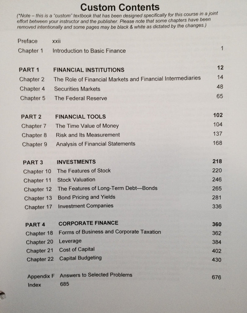 Basic Finance: An Introduction to Financial Institutions, Investments and Management,Used