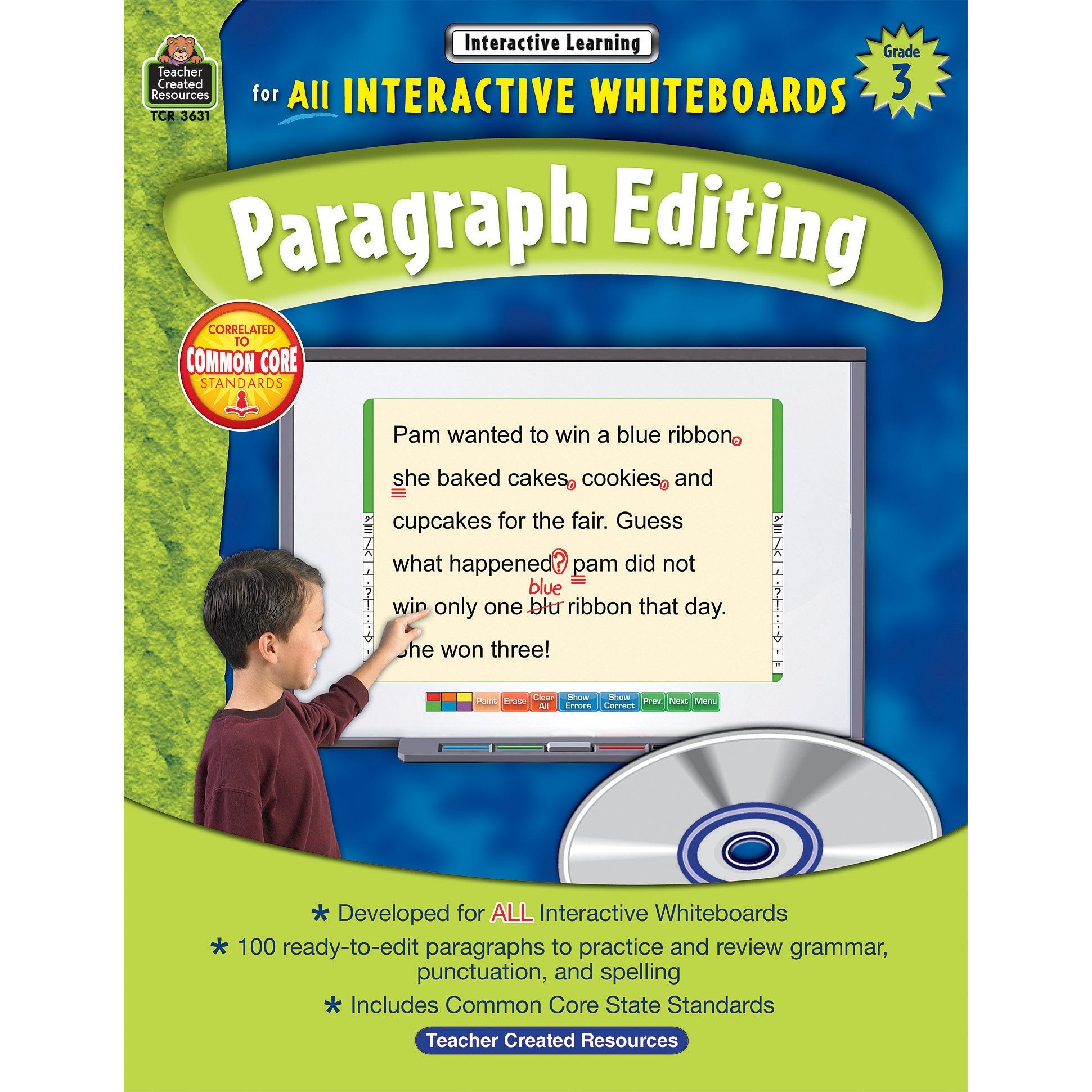 Paragraph Editing: Grade 3 (Interactive Learning),Used