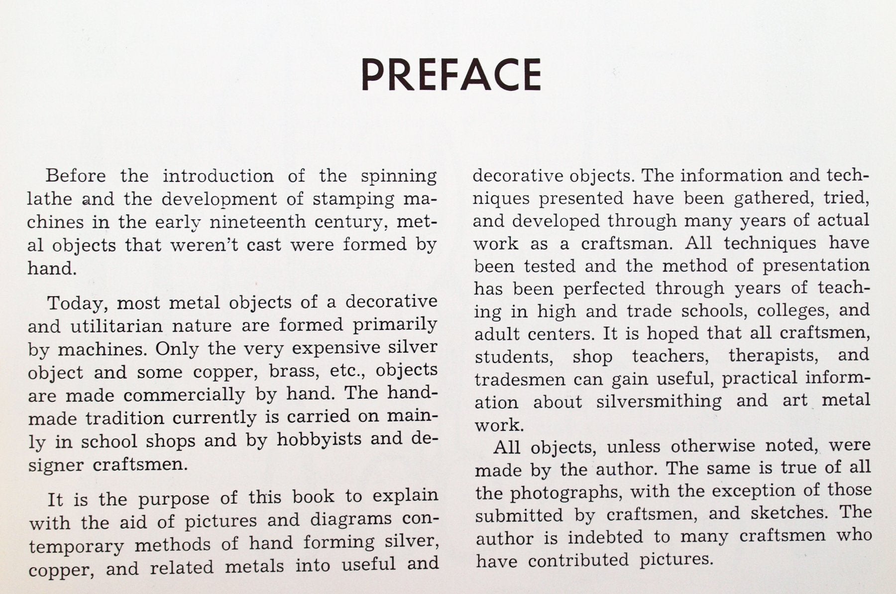 Silversmithing And Art Metal For Schools, Tradesmen, Craftsmen,New