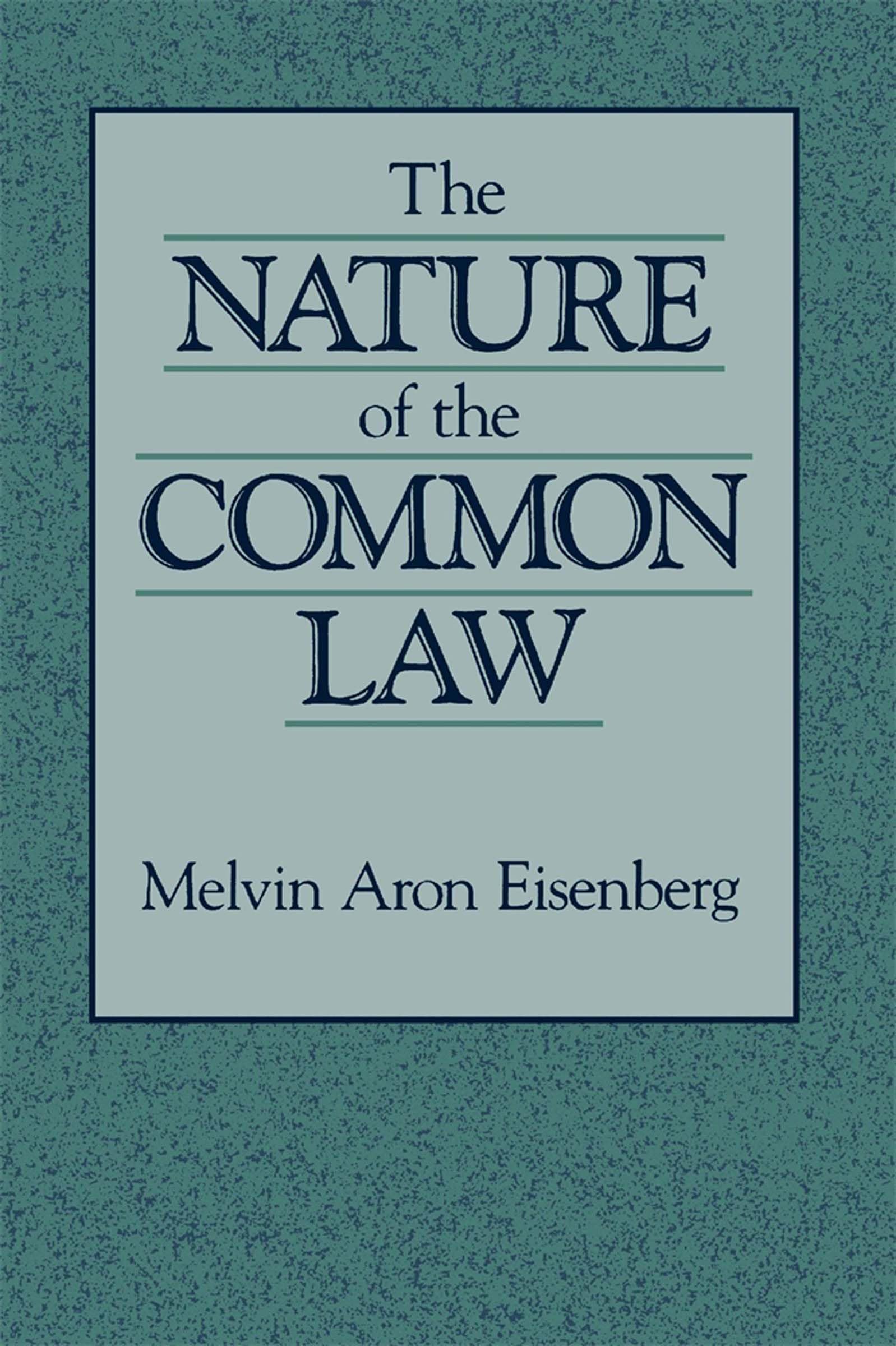 The Nature of the Common Law,Used