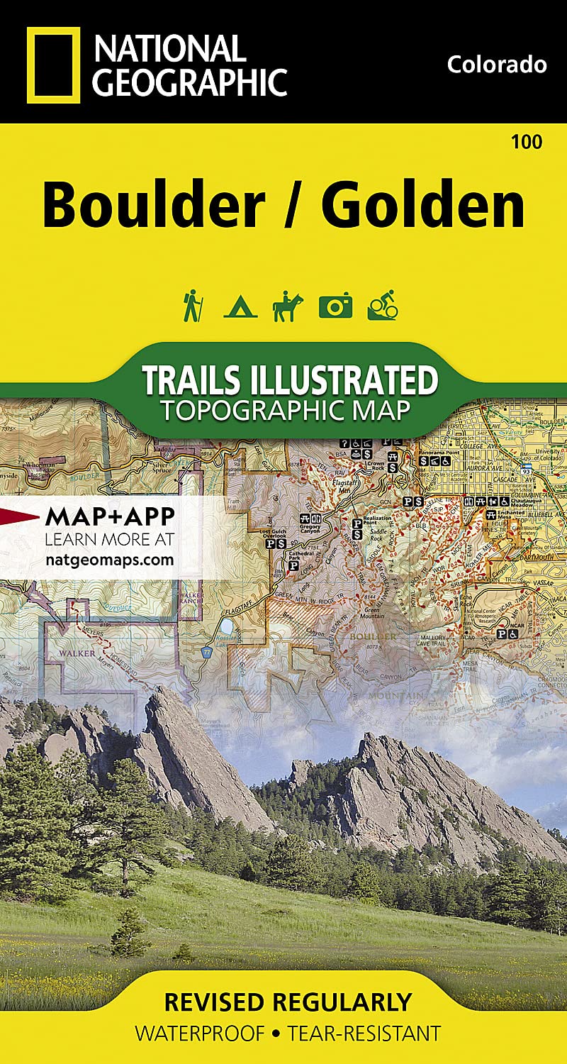Boulder, Golden Map (National Geographic Trails Illustrated Map, 100)