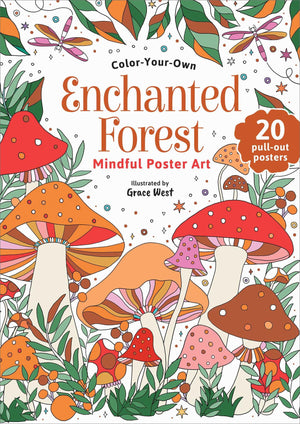 Enchanted Forest: ColorYourOwn Mindful Poster Art