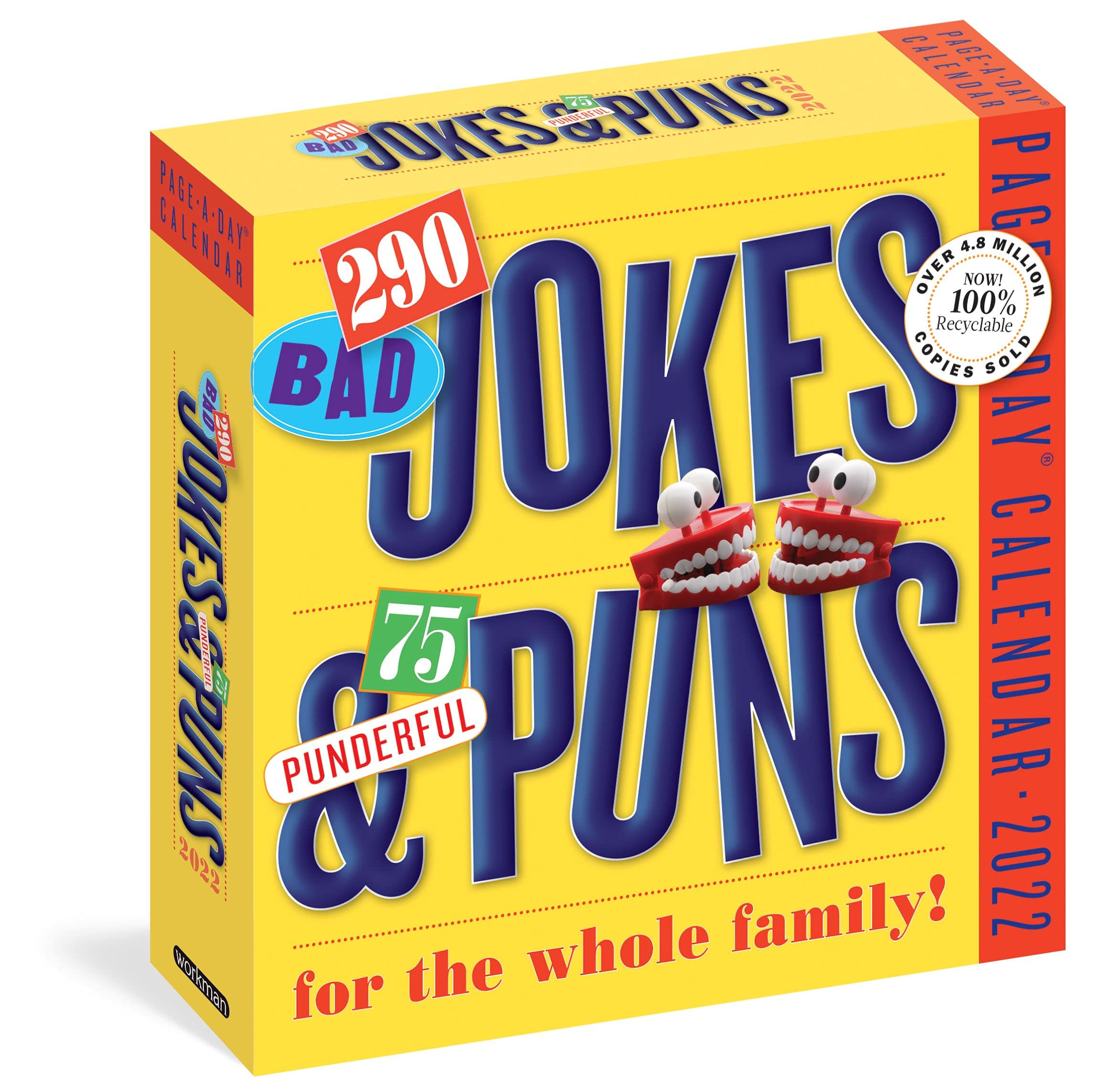 290 Bad Jokes & 75 Punderful Puns PageADay Calendar 2022: Hilarious Puns, Knockknock Jokes, Silly Stories, and Riddles that L,Used