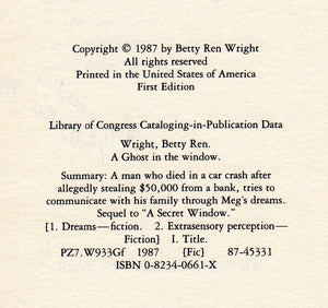 Ghost in the Window,Used