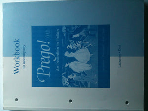 Prego! An Invitation To Italian (Workbook)