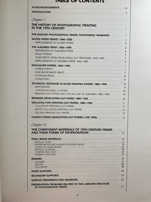 Care And Identification Of 19Thcentury Photographic Prints,New