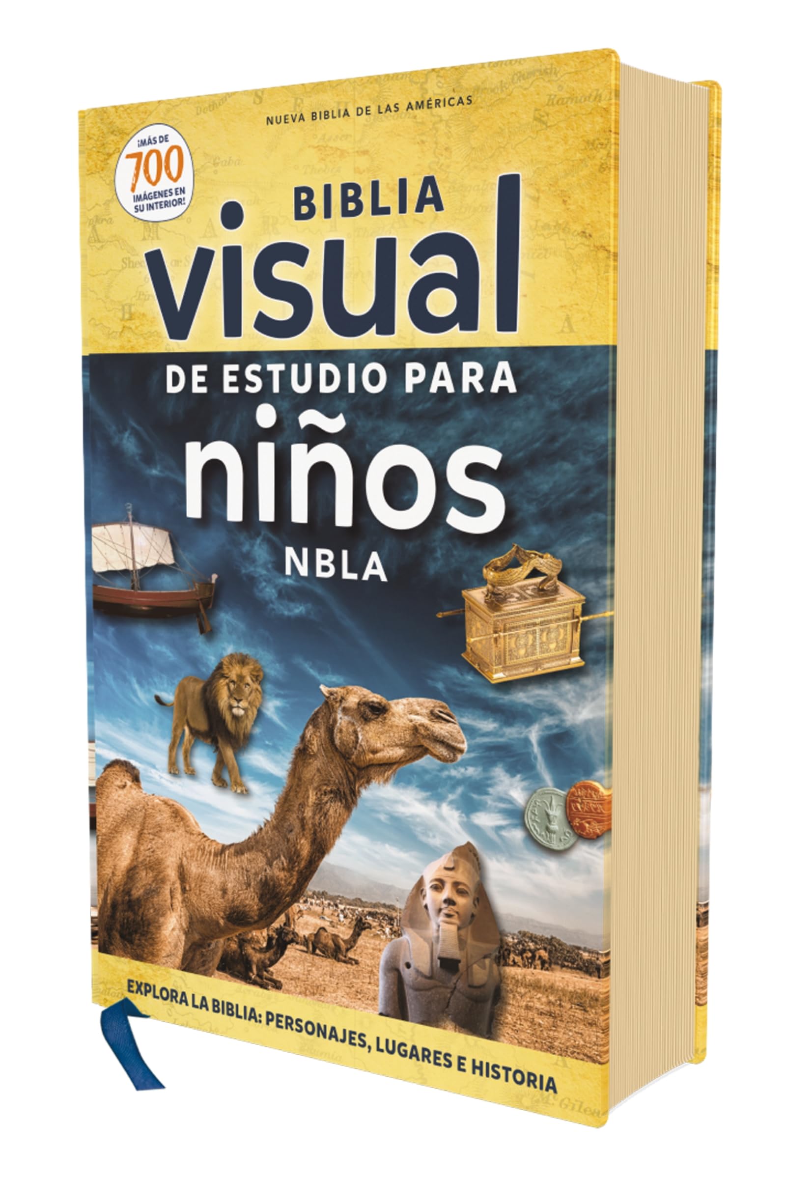 Nbla, Biblia Visual De Estudio Para Nios, Tapa Dura, Interior A Cuatro Colores, Comfort Print: Explora La Biblia: Personajes, Lu,Used