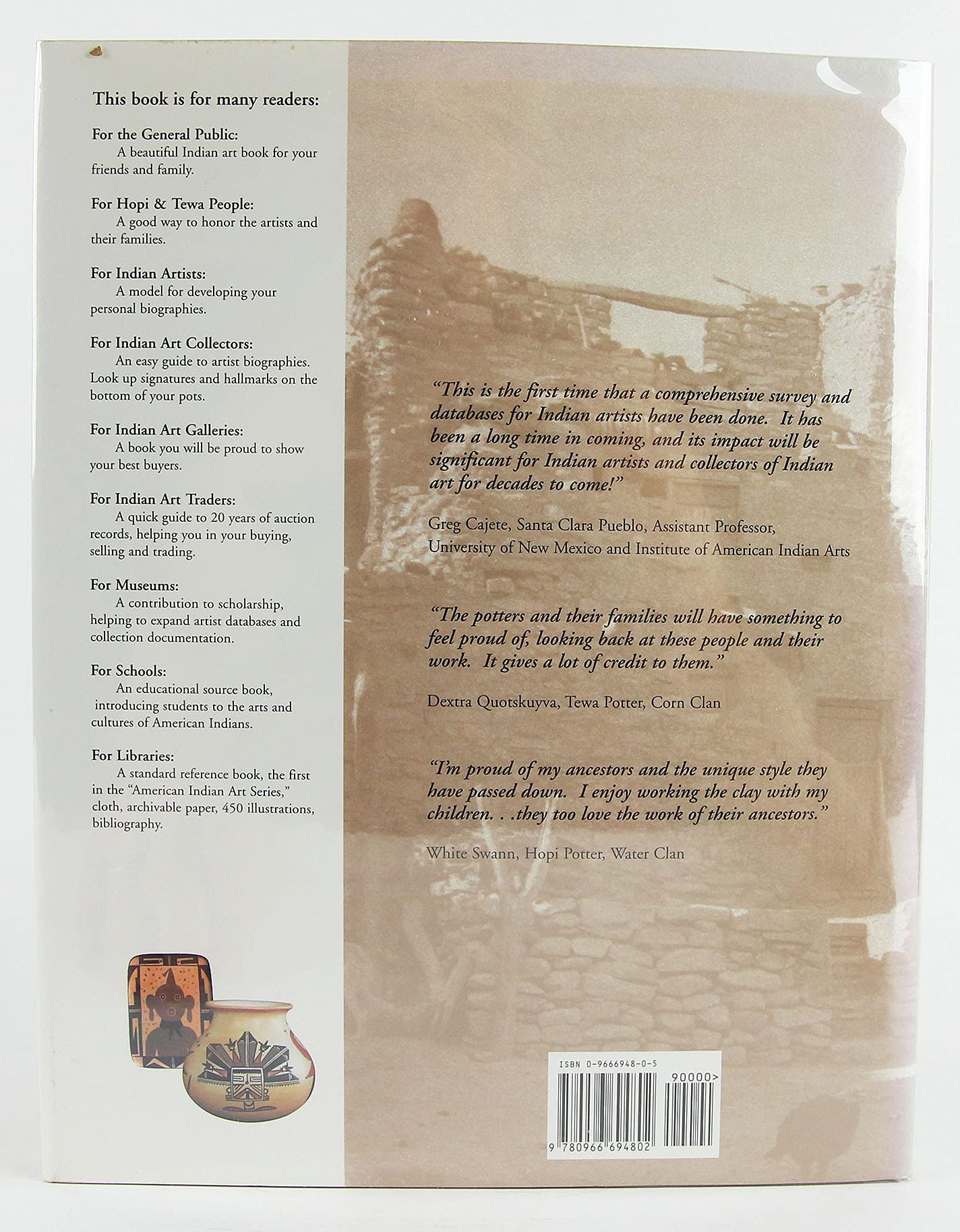 Hopitewa Pottery: 500 Artist Biographies, Ca. 1800Present, With Value/Price Guide Featuring Over 20 Years Of Auction Records (,New