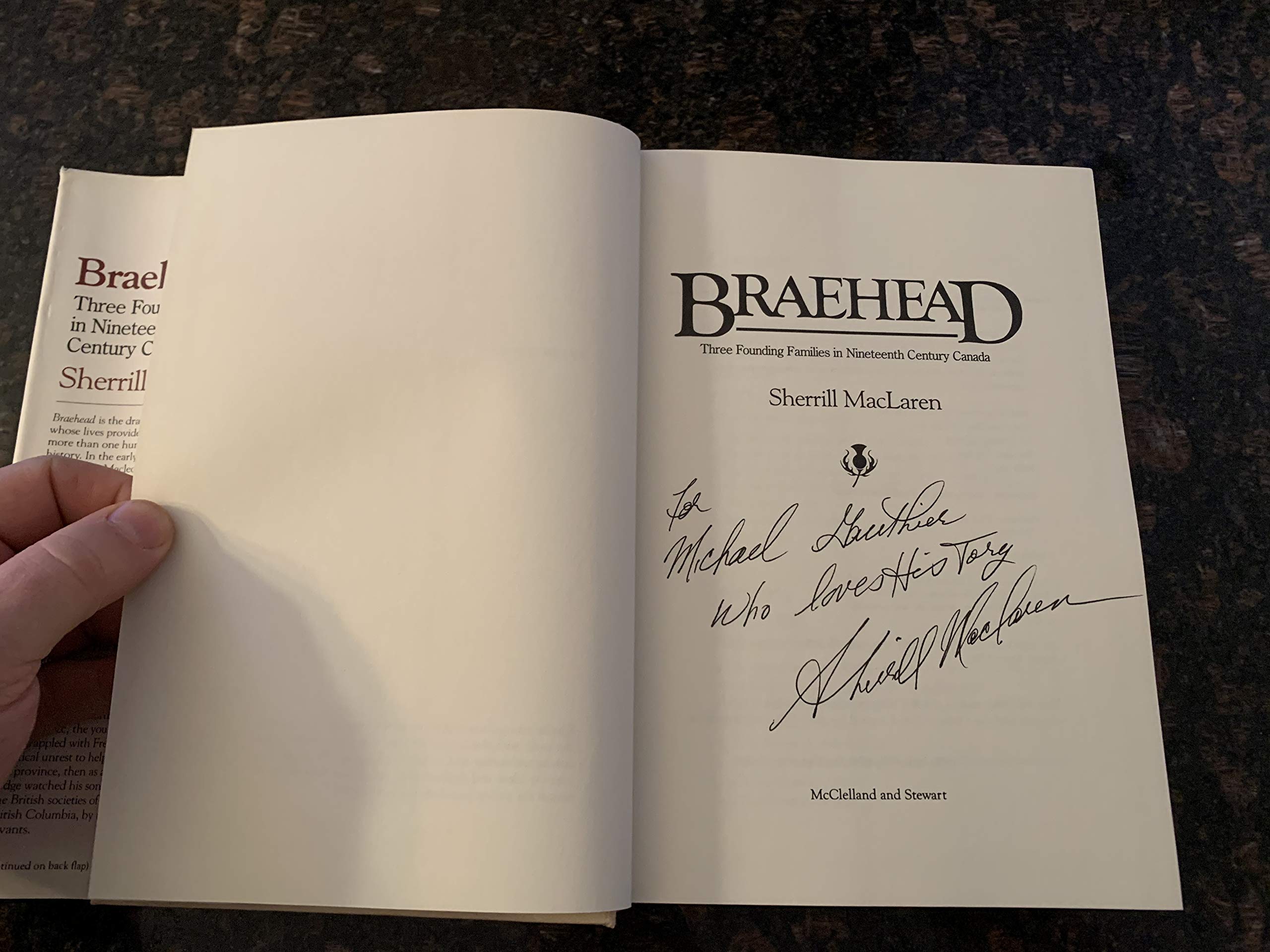Braehead: Three founding families in nineteenth century Canada,Used