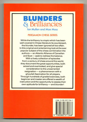 Blunders And Brilliancies (Cadogan Chess Books)