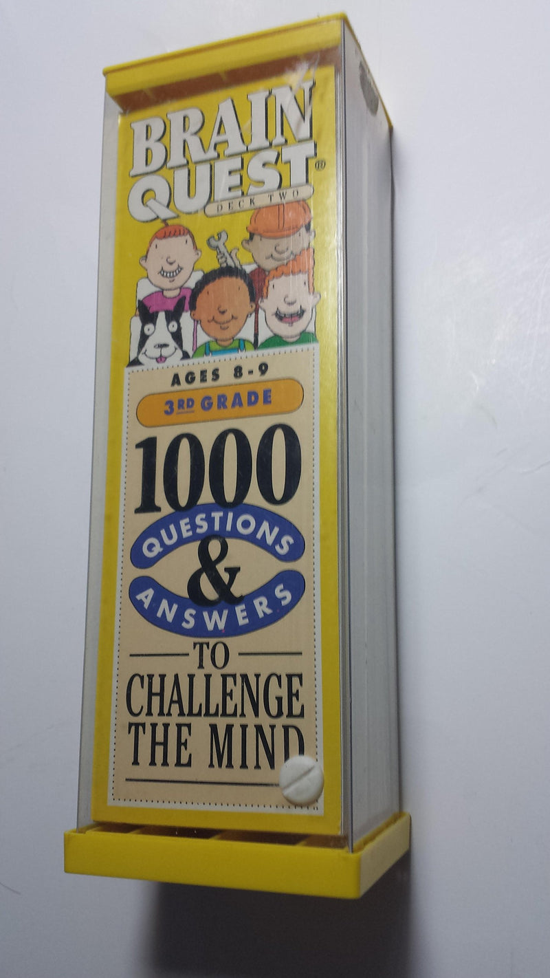 Brain Quest: 1000 Questions & Answers to Challenge the Mind/3rd Grade/Ages 89/Deck 1 & 2,Used