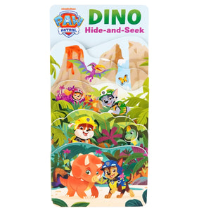 Paw Patrol Dino HideAndSeek: An Interactive Board Book With PeekABoo Holes And Shaped Pages For Toddlers And Young Kids