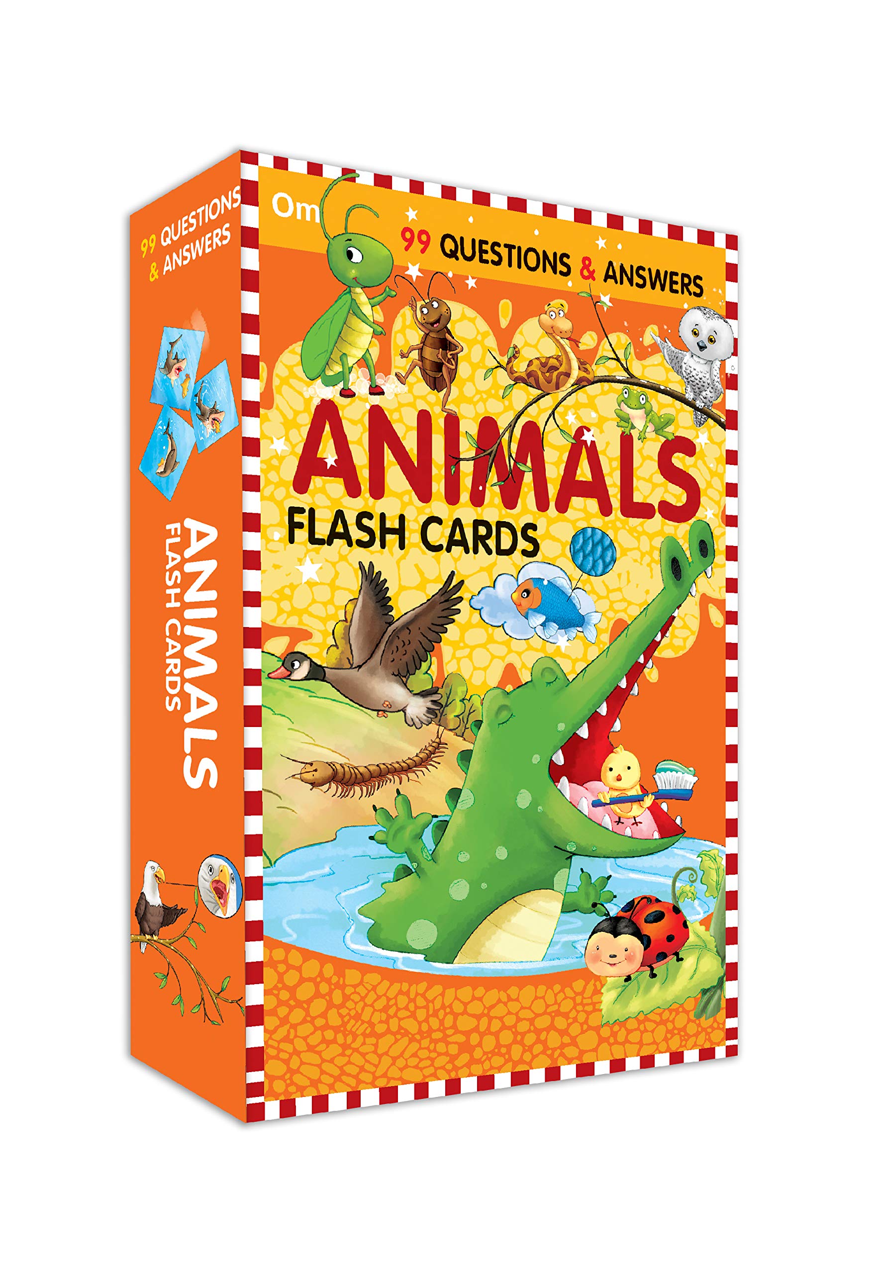 Flash Cards: 99 Questions And Answers Animals Flash Cards