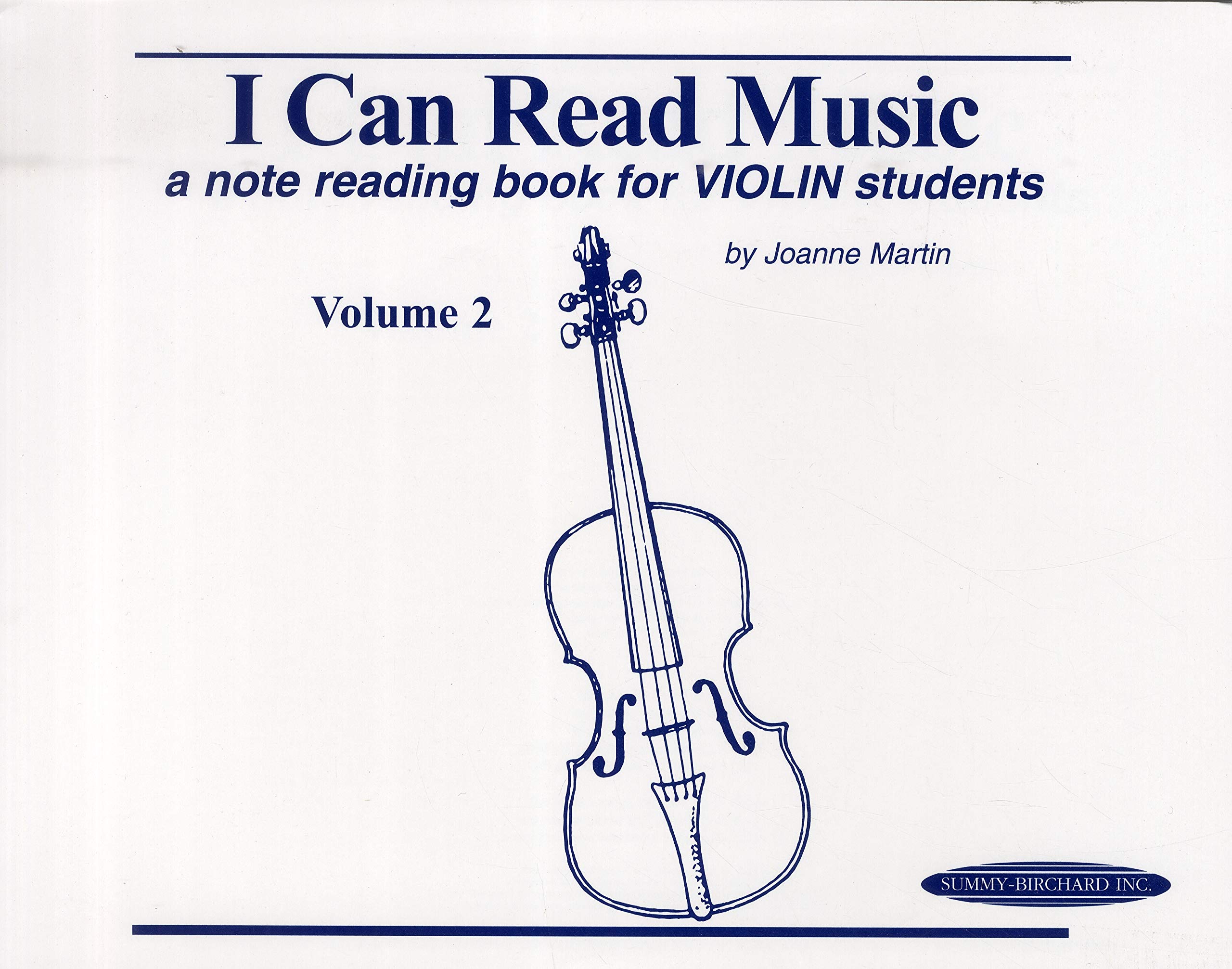 I Can Read Music, Vol 2: A Note Reading Book For Violin Students,New