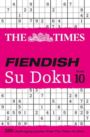 The Times Fiendish Su Doku Book 10: 200 Challenging Su Doku Puzzles,Used
