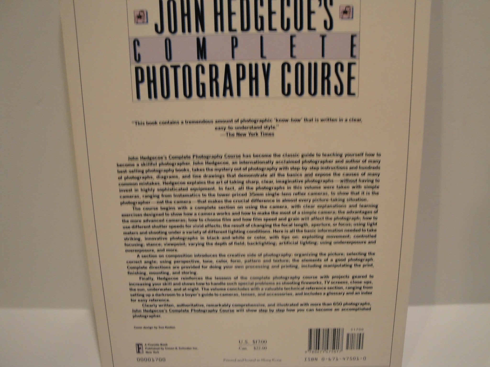 John Hedgecoe's Complete Photography Course,Used