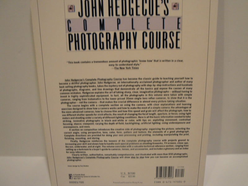 John Hedgecoe's Complete Photography Course,Used