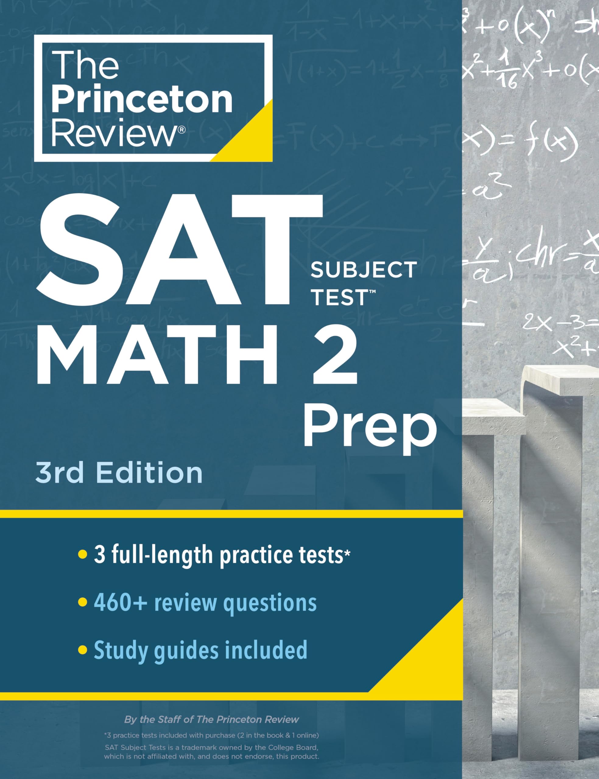 Princeton Review Sat Subject Test Math 2 Prep, 3Rd Edition: 3 Practice Tests + Content Review + Strategies & Techniques (College