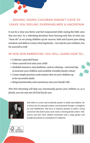 Win + Win Parenting  By Seth And Lauren Dahl  Happy Parents Raising Thriving Children  Family Health Parenting Book-new
