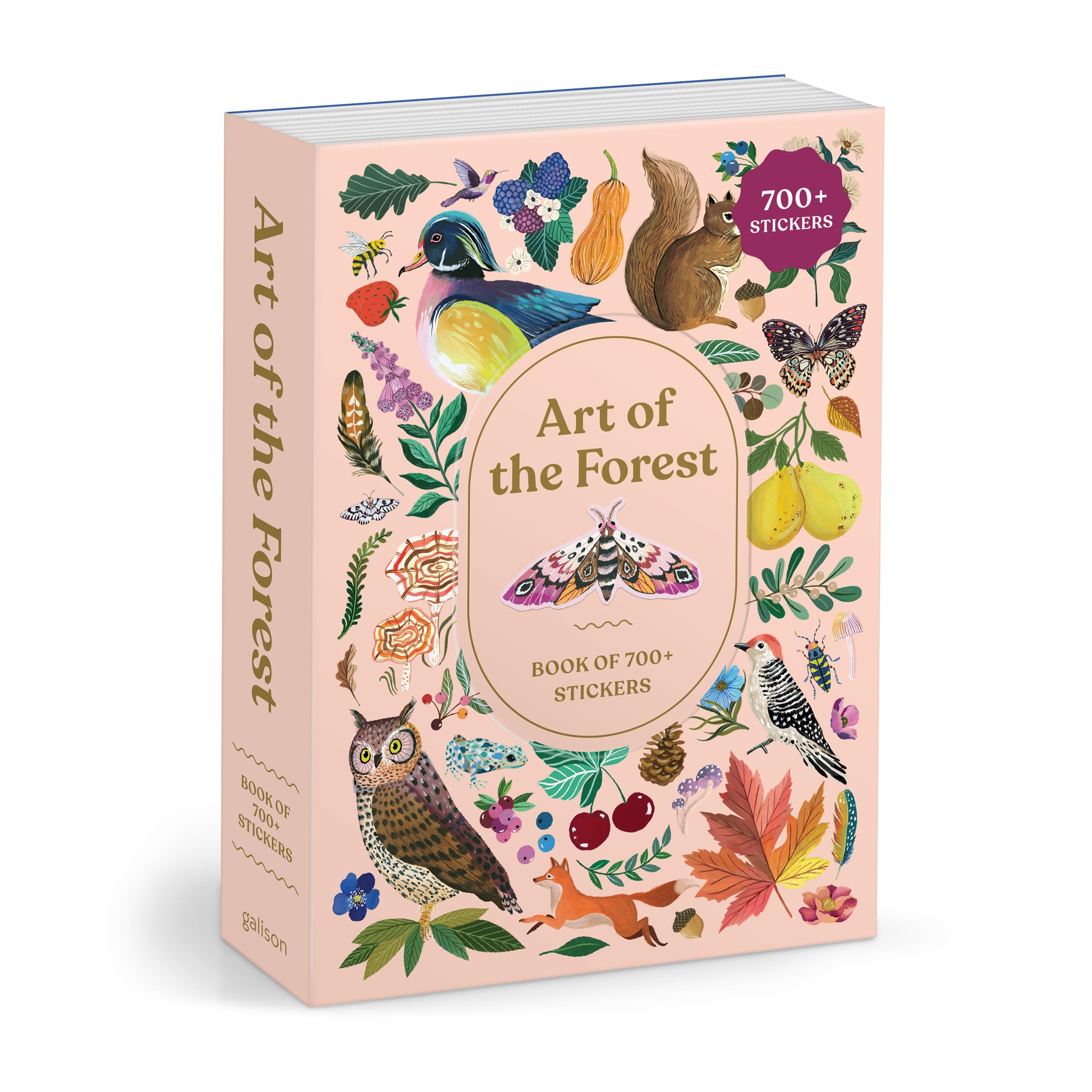 Galison Art Of The Forest  Forest Themed Sticker Book With 60 Pages Of Beautiful Fall Inspired Stickers For Scrapbooking
