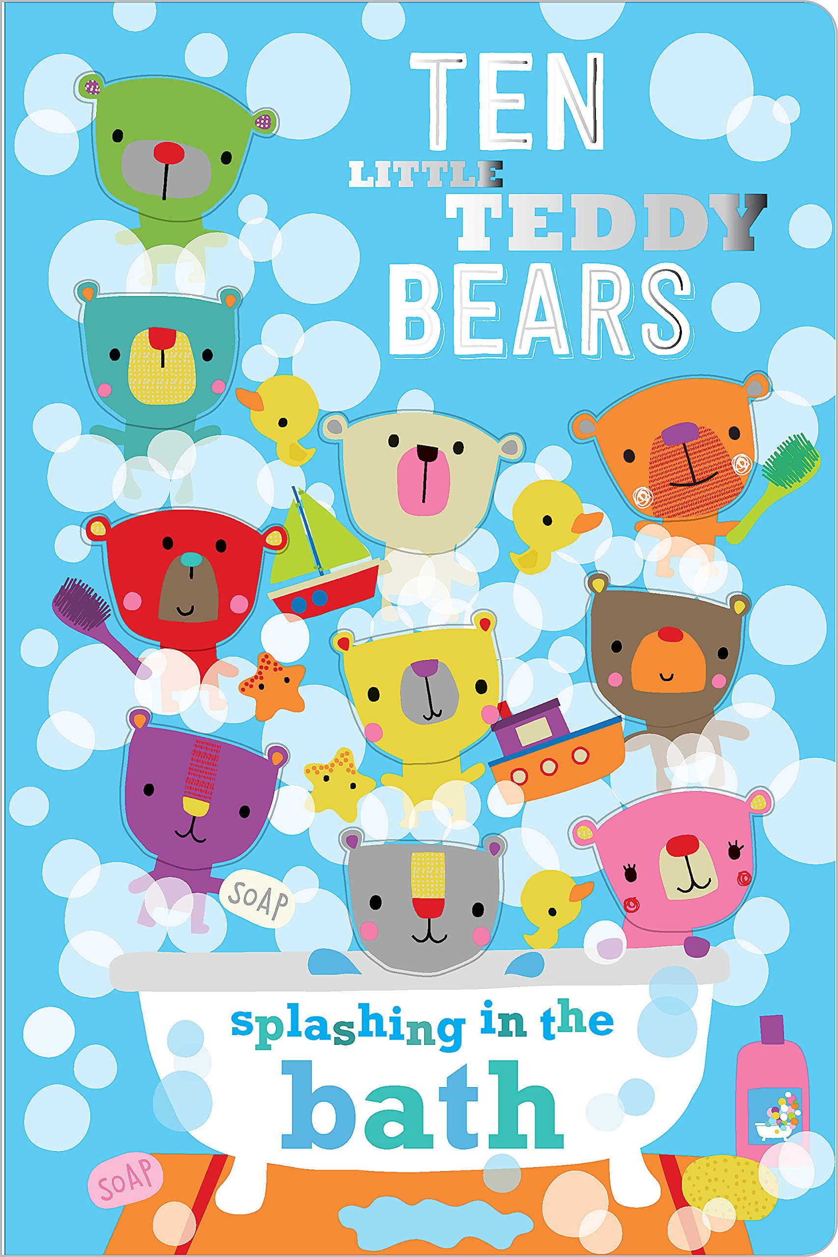 Ten Little Teddy Bears Splashing in the Bath,Used