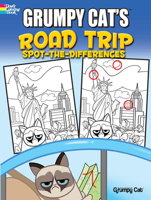Grumpy Cat's Road Trip SpottheDifferences (Dover Kids Activity Books: Animals),New