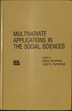 Multivariate Applications In The Social Sciences,Used