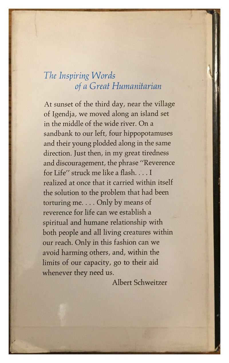 Albert Schweitzer: Reverence for Life  The inspiring words of a great humanitarian (Hallmark editions),Used
