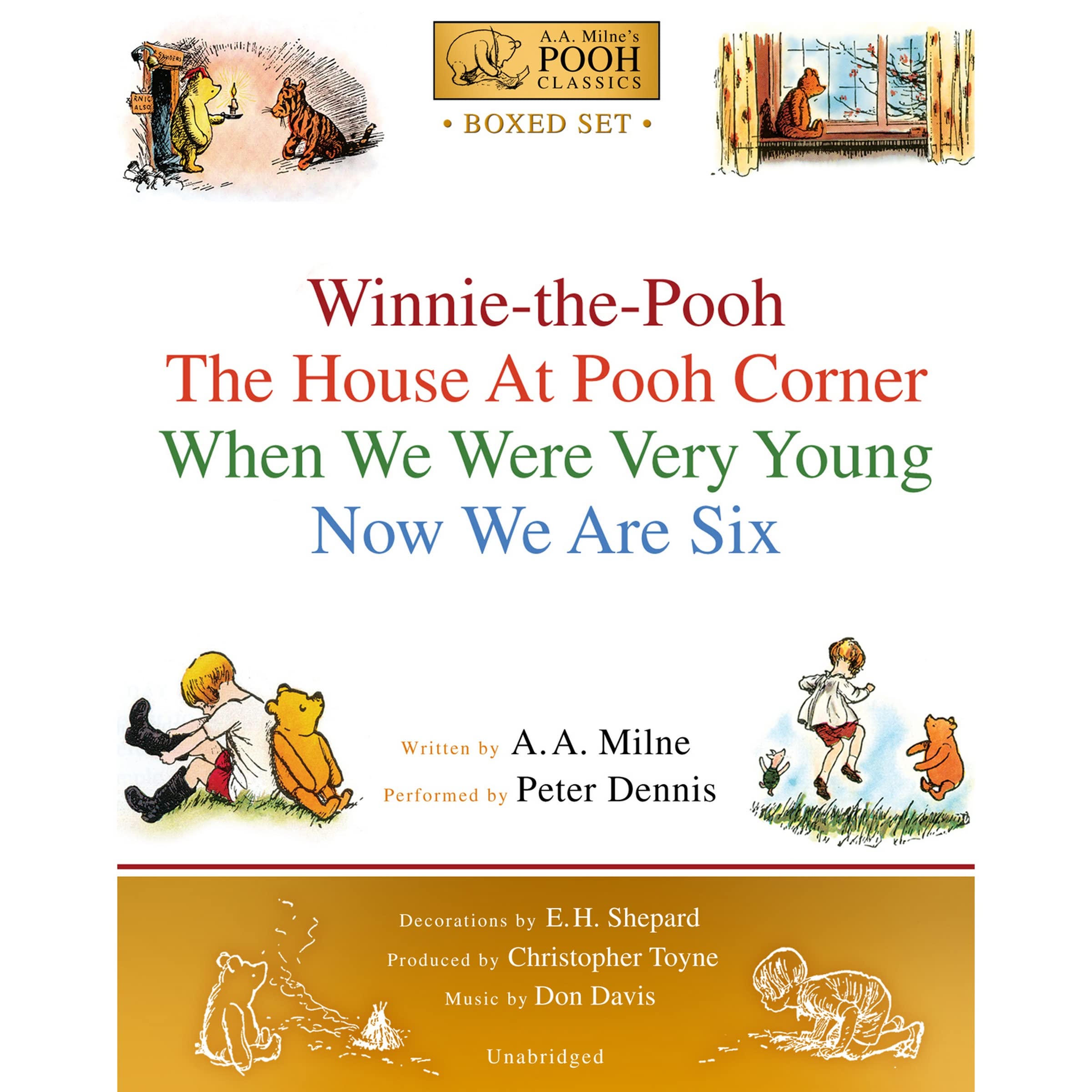 Winniethepooh Boxed Set: Winniethepooh; The House At Pooh Corner; When We Were Very Young; Now We Are Six,Used