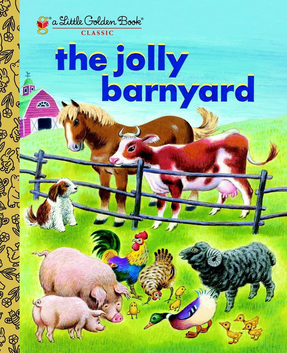 The Jolly Barnyard (Little Golden Book),Used