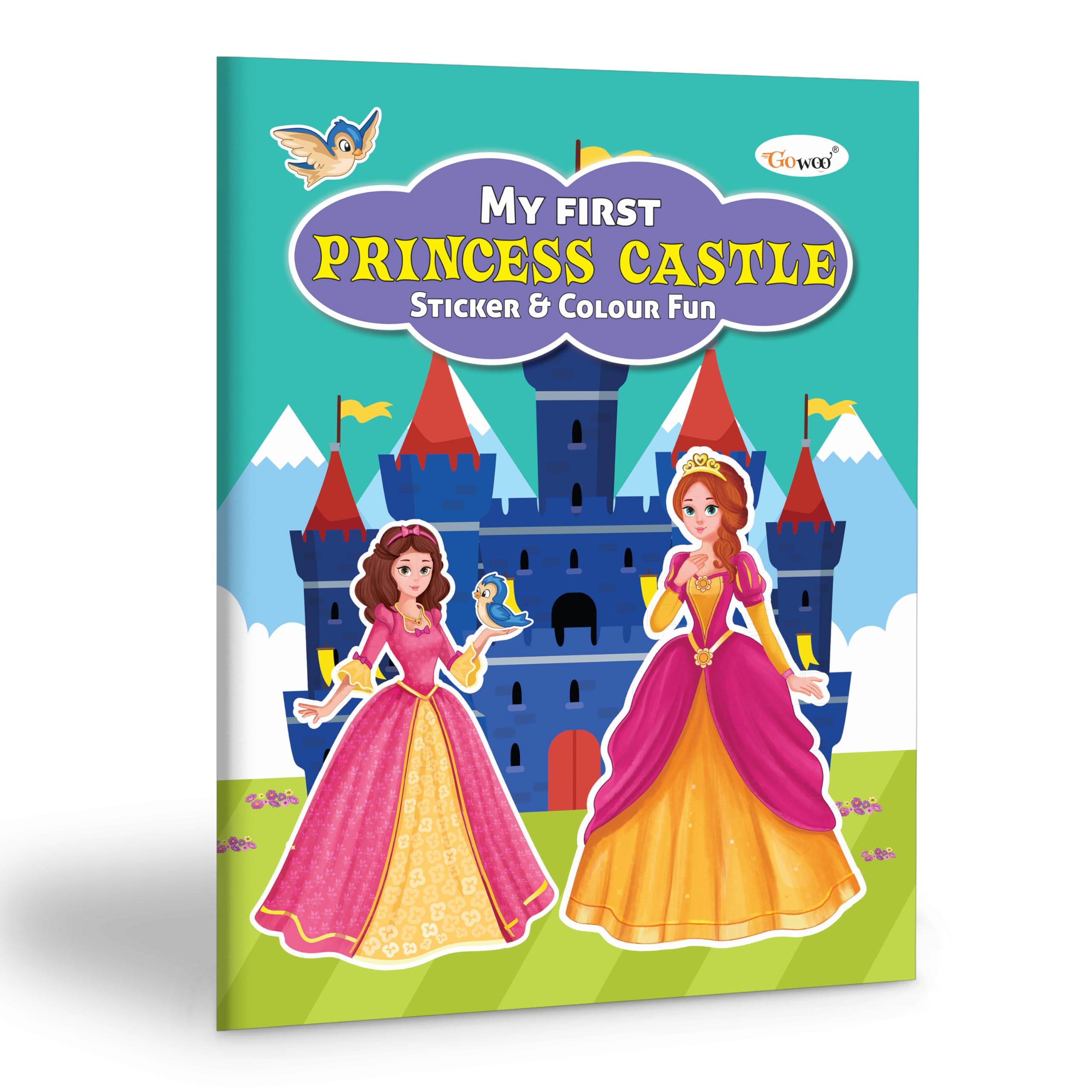 My First Princess Castle Sticker And Colour Fun : Educational Fun Coloring Book, Creative Colouring Book, Kids Coloring Book With Stickers, Art And Sticker Book