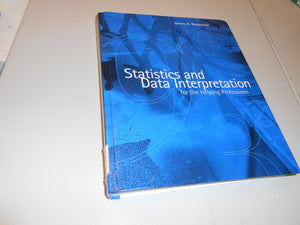 Statistics and Data Interpretation for the Helping Professions,Used