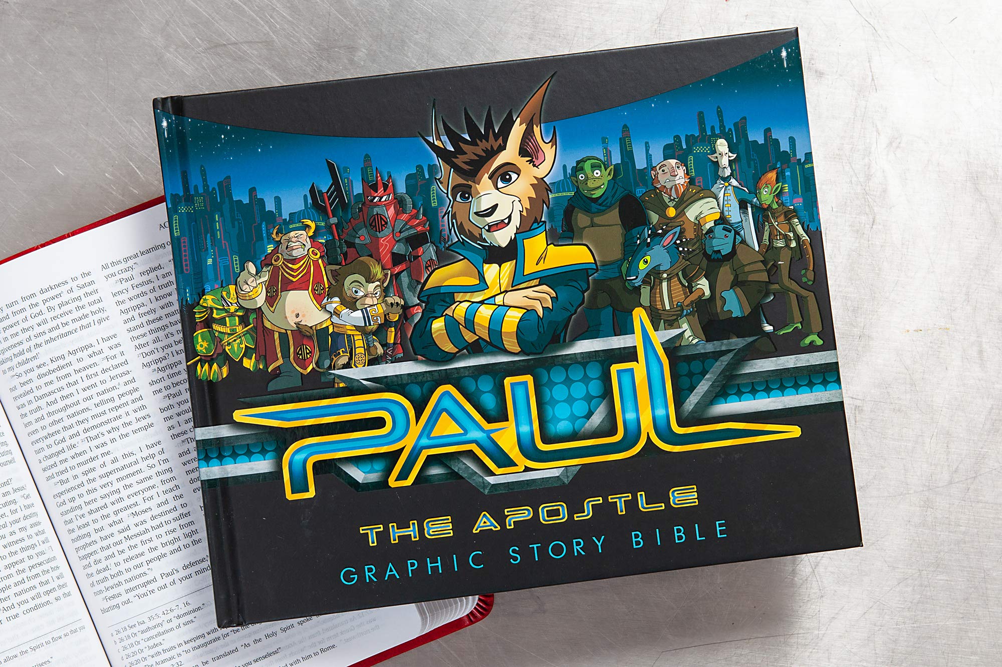 Paul the Apostle: Graphic Story Bible (Hardcover)  Inspirational and ActionPacked Bible Story for Kids Ages 815, Perfect Gift,Used