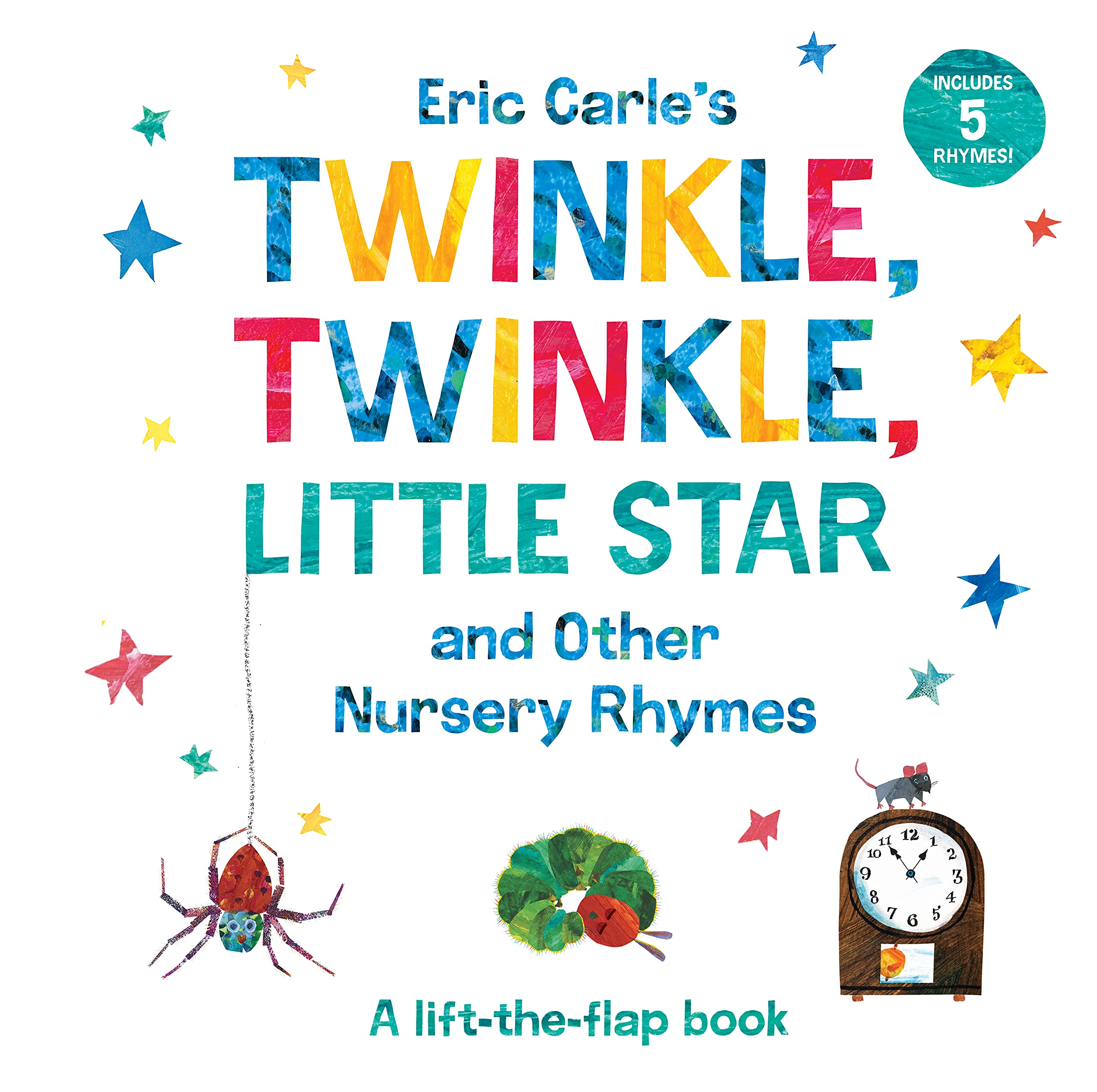Eric Carle's Twinkle, Twinkle, Little Star and Other Nursery Rhymes: A LifttheFlap Book (The World of Eric Carle),Used