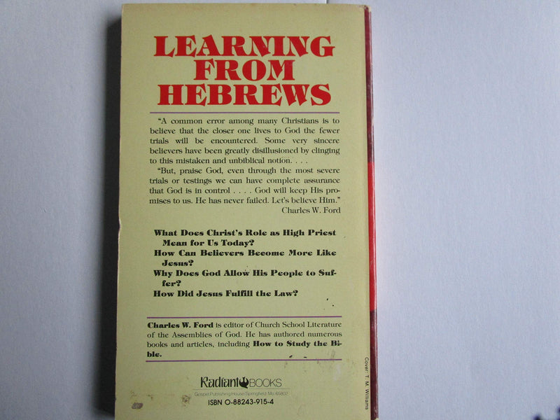 Learning from Hebrews,Used