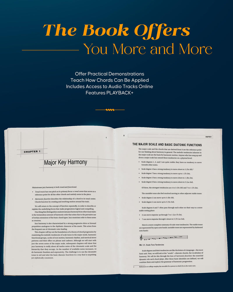 The Berklee Book of Jazz Harmony  Jazz Theory Guidebook Covering Basic Chord Types and Their Tensions  Jazz Book with Composit,Used