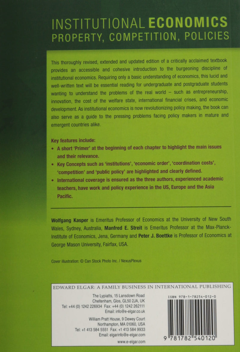 Institutional Economics: Property, Competition, Policies, Second Edition,New