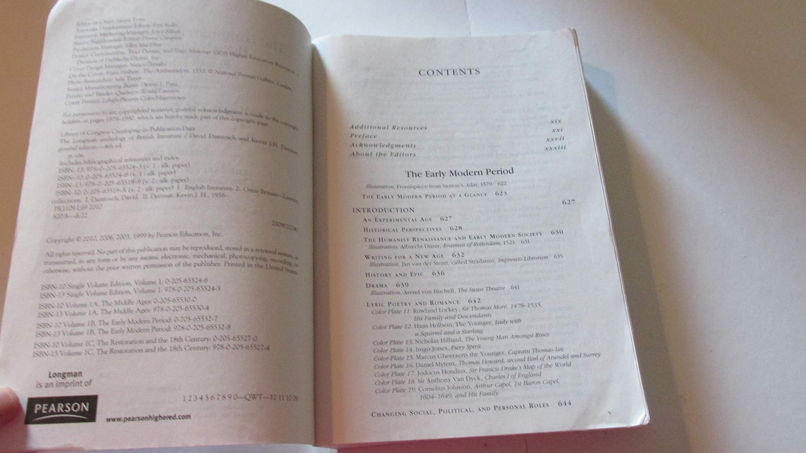 Longman Anthology of British Literature, The: The Early Modern Period, Volume 1B,Used