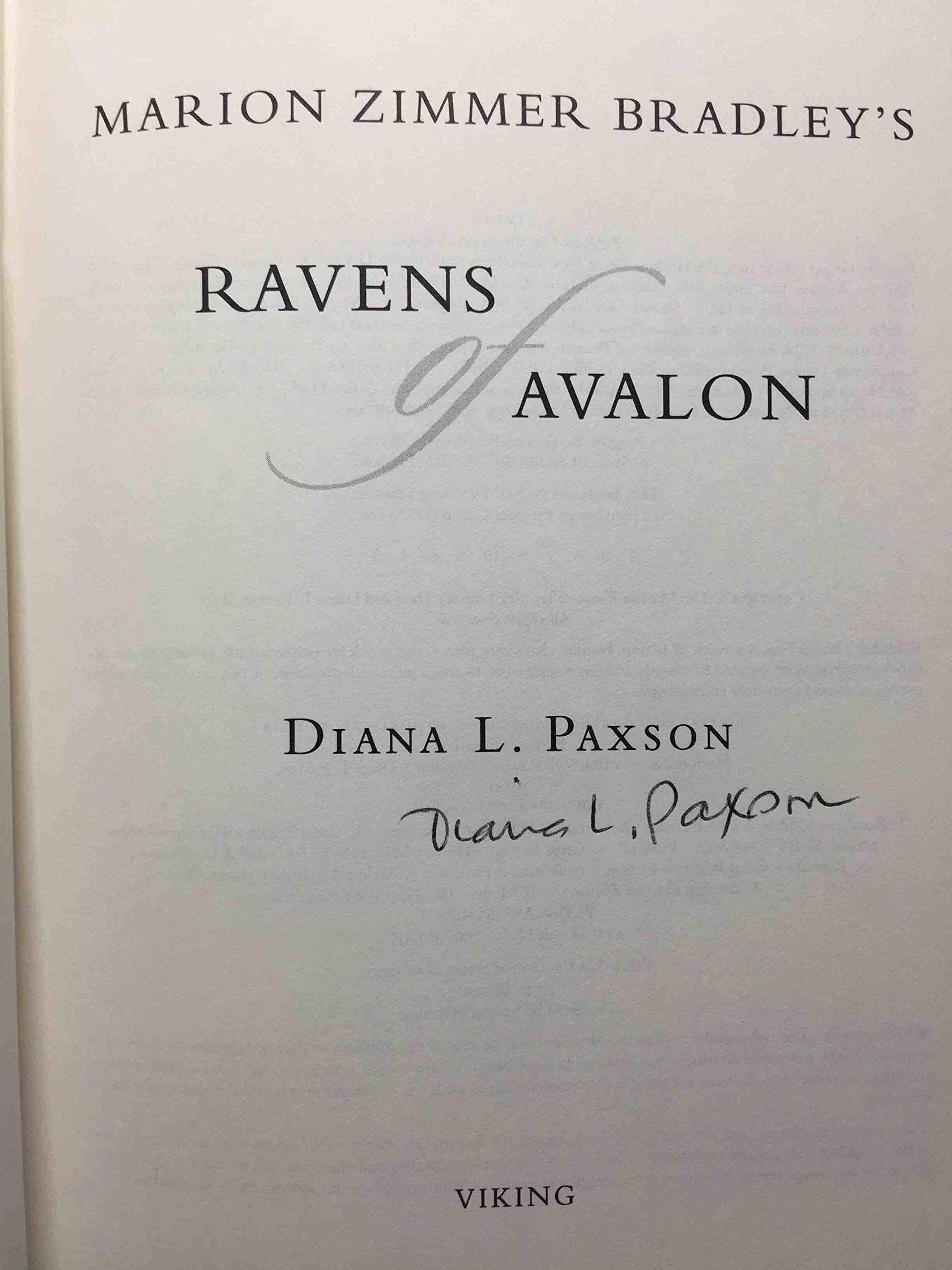 Marion Zimmer Bradley's Ravens of Avalon,Used