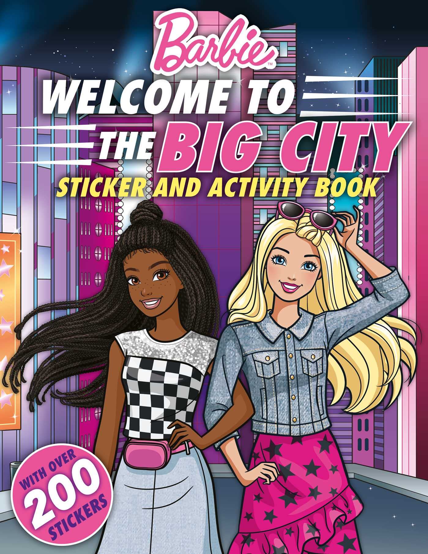 Barbie Welcome To The Big City!: 100% Officially Licensed By Mattel, Sticker & Activity Book For Kids Ages 4 To 8,New