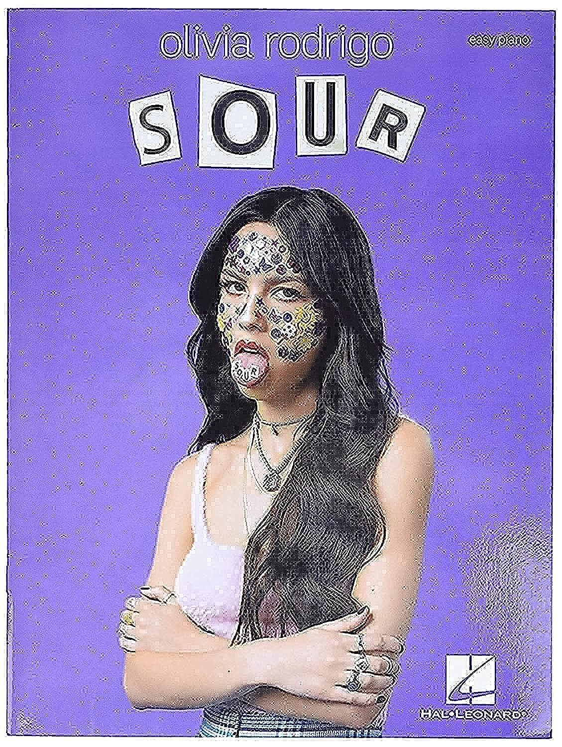 Olivia Rodrigo  Sour  Easy Piano Songbook with Lyrics and Chords  Includes Drivers License, Good 4 U, Deja Vu and More  Hal Leo,Used