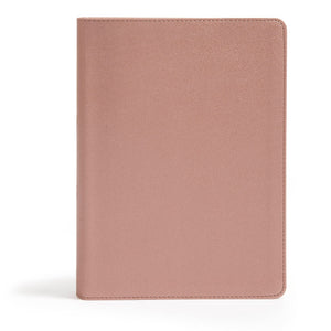 CSB She Reads Truth Bible, Rose Gold LeatherTouch, Indexed, Black Letter, FullColor Design, Wide Margins, Journaling Space, Dev